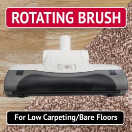 Air Driven Brush for Rugs & Bare Floors