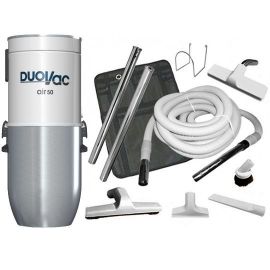 DuoVac Air 50 Central Vacuum And Bare Floor Combo Kit 