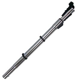 Central Vacuum Button-Lock Telescopic Chrome Wand with Cord Management