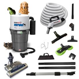 Drainvac Pet Vac Central Vacuum & Champion Combo Kit 