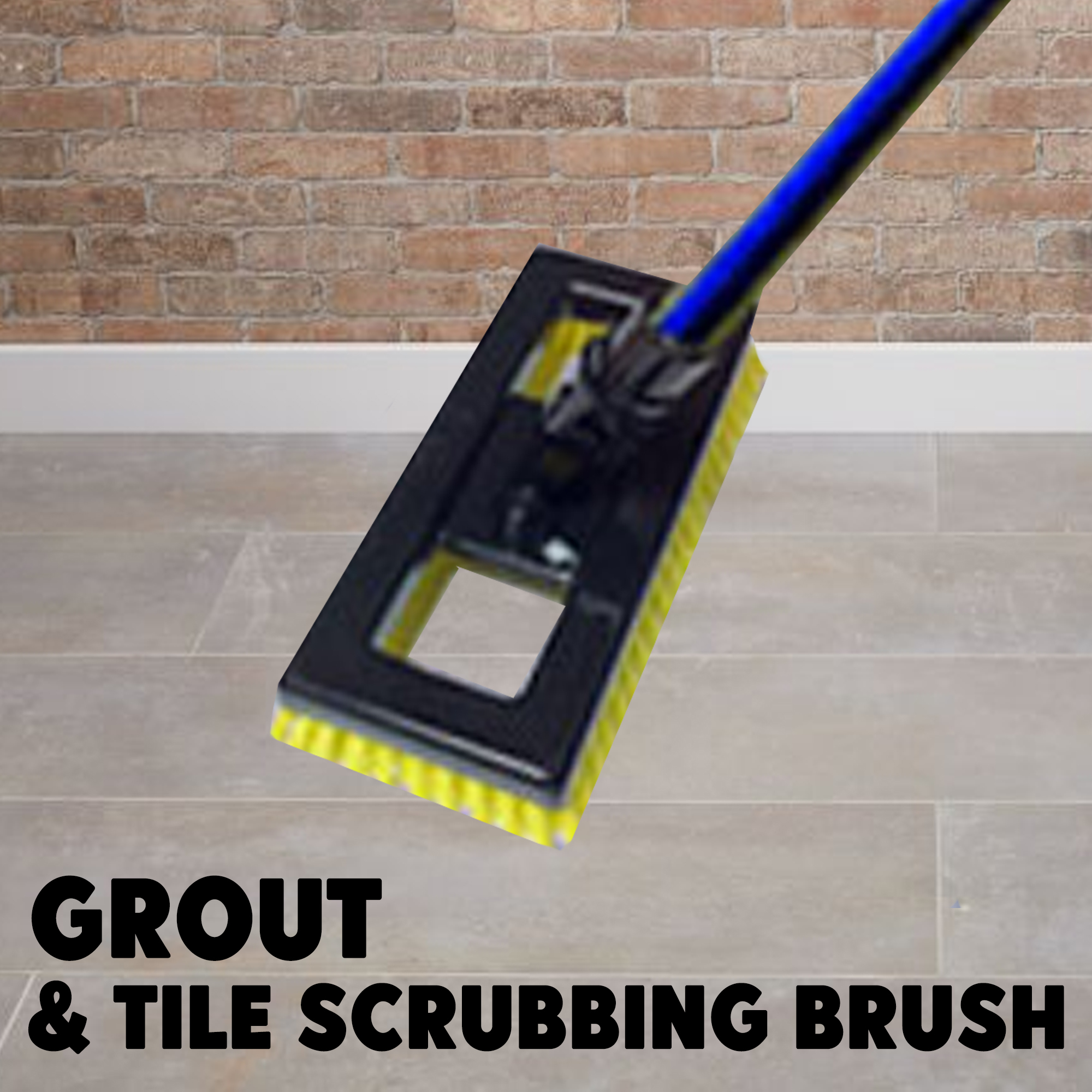 Tile and Grout Scrubbing Brush